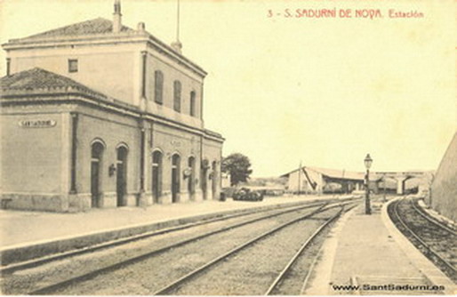S. SADURNÍ DE NOYA. Estación (Fuente: www.santsadurni.es)